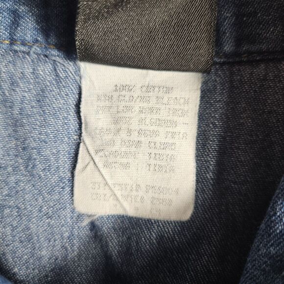 Vintage 90's Mickey Unlimited Mickey Pocket Denim Shirt Unisex Small Disney - Picture 6 of 7